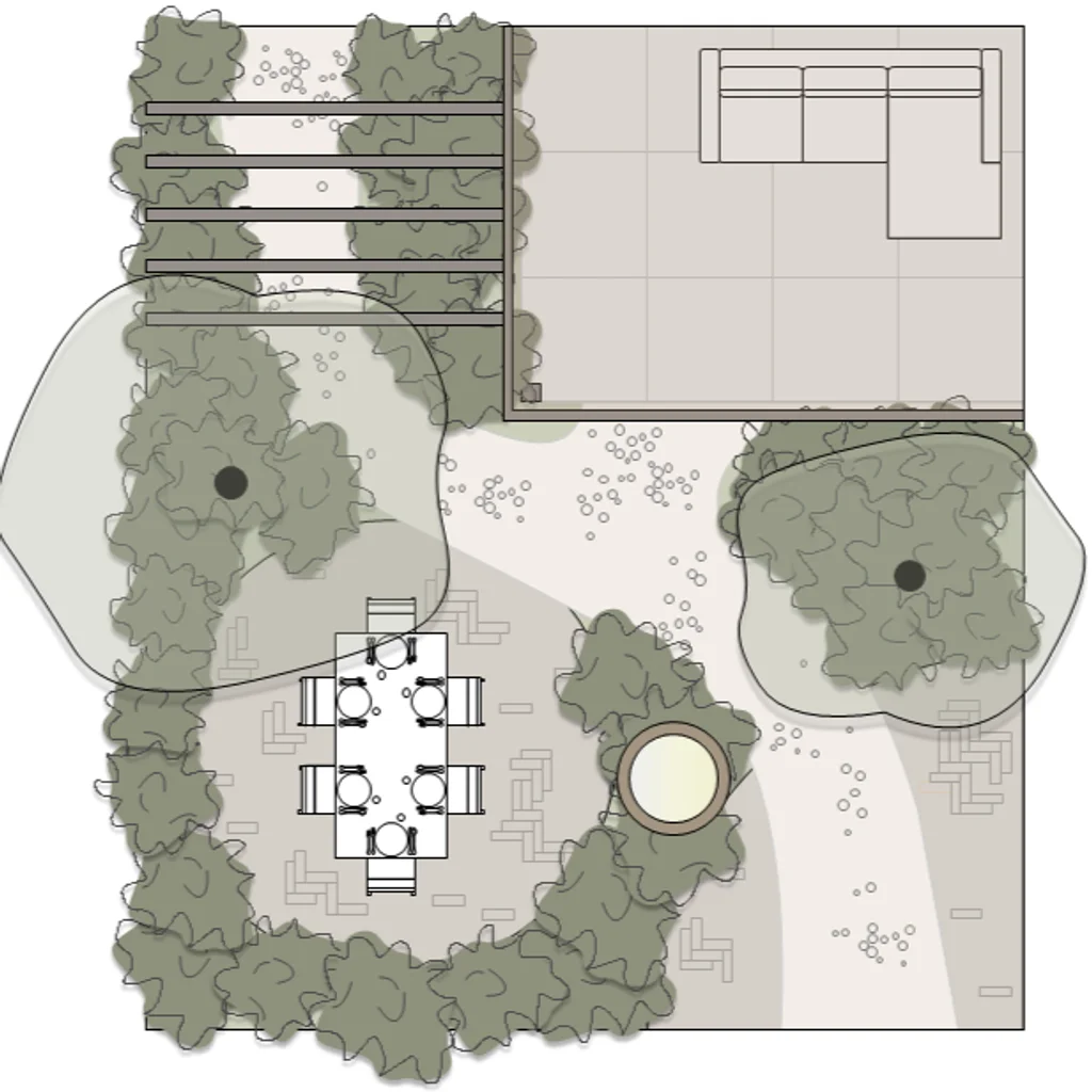 Tuinontwerp na make-over met budget van 10000 euro